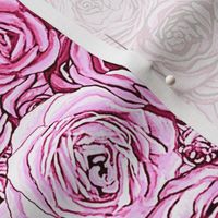 pink roses // pink floral // ranunculus floral