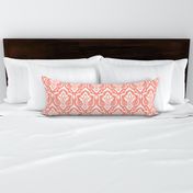 Ikat Damask - Peach Sorbet