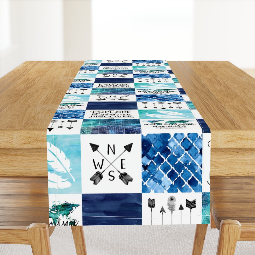 Adventure Awaits - Wholecloth Cheater Quilt