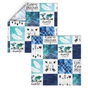 Adventure Awaits - Wholecloth Cheater Quilt