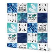 Adventure Awaits - Wholecloth Cheater Quilt