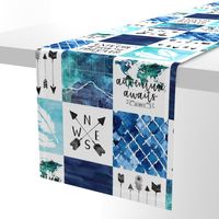 Adventure Awaits - Wholecloth Cheater Quilt