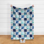 Adventure Awaits - Wholecloth Cheater Quilt - Rotated