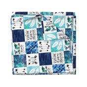 Adventure Awaits - Wholecloth Cheater Quilt - Rotated