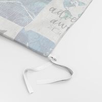 Adventure Awaits - Wholecloth Cheater Quilt - Rotated