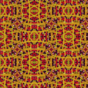 multicolored rag rug
