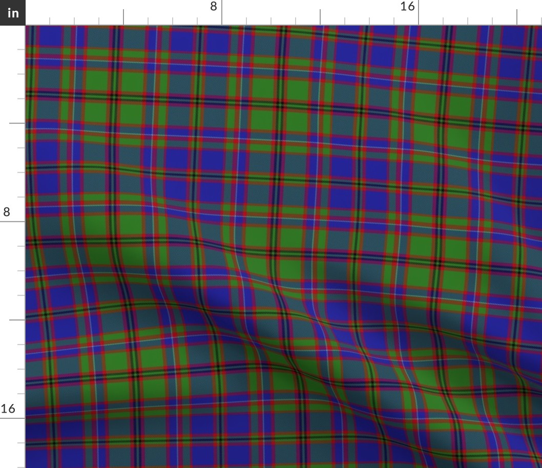 MacIntyre or Glenorchy tartan, 6" blue - 1831 Wilson's of Bannockburn