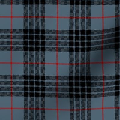 Blue MacKay or Morgan tartan, 3" weathered - 1842 Vestiarium Scoticum 