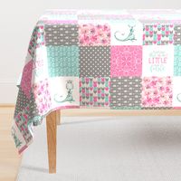 Little & Fierce Dragon - Wholecloth Cheater Quilt - Rotated