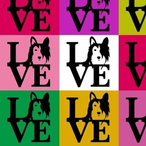 Sheltie Collie Dog Love Pop Art
