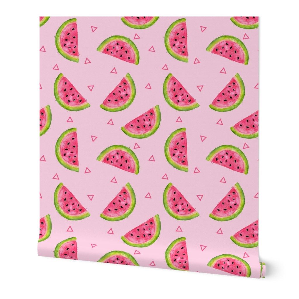Watermelon triangles SPOONFLOWER