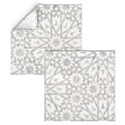 Tangier Moroccan Sand 2 Gray  white LARGE