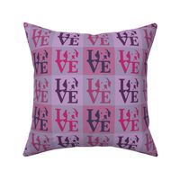 Labrador Dog Love Pink Violet