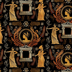 Greek Art Fabric, Wallpaper and Home Decor | Spoonflower