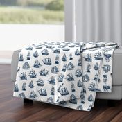 Navy Sailing Ships // Large