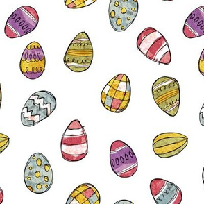 Easter Eggs - coloured