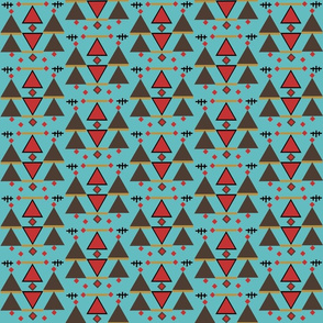 kilim 1 blue background