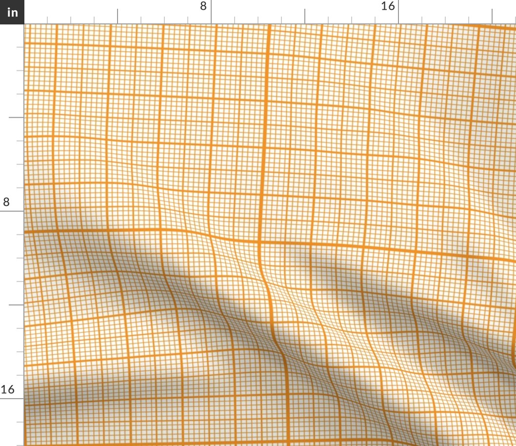 Orange Graph Paper