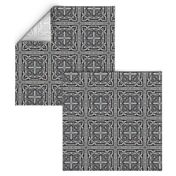 CARVED STONE TILE greek celtic 3 checkerboard tiles