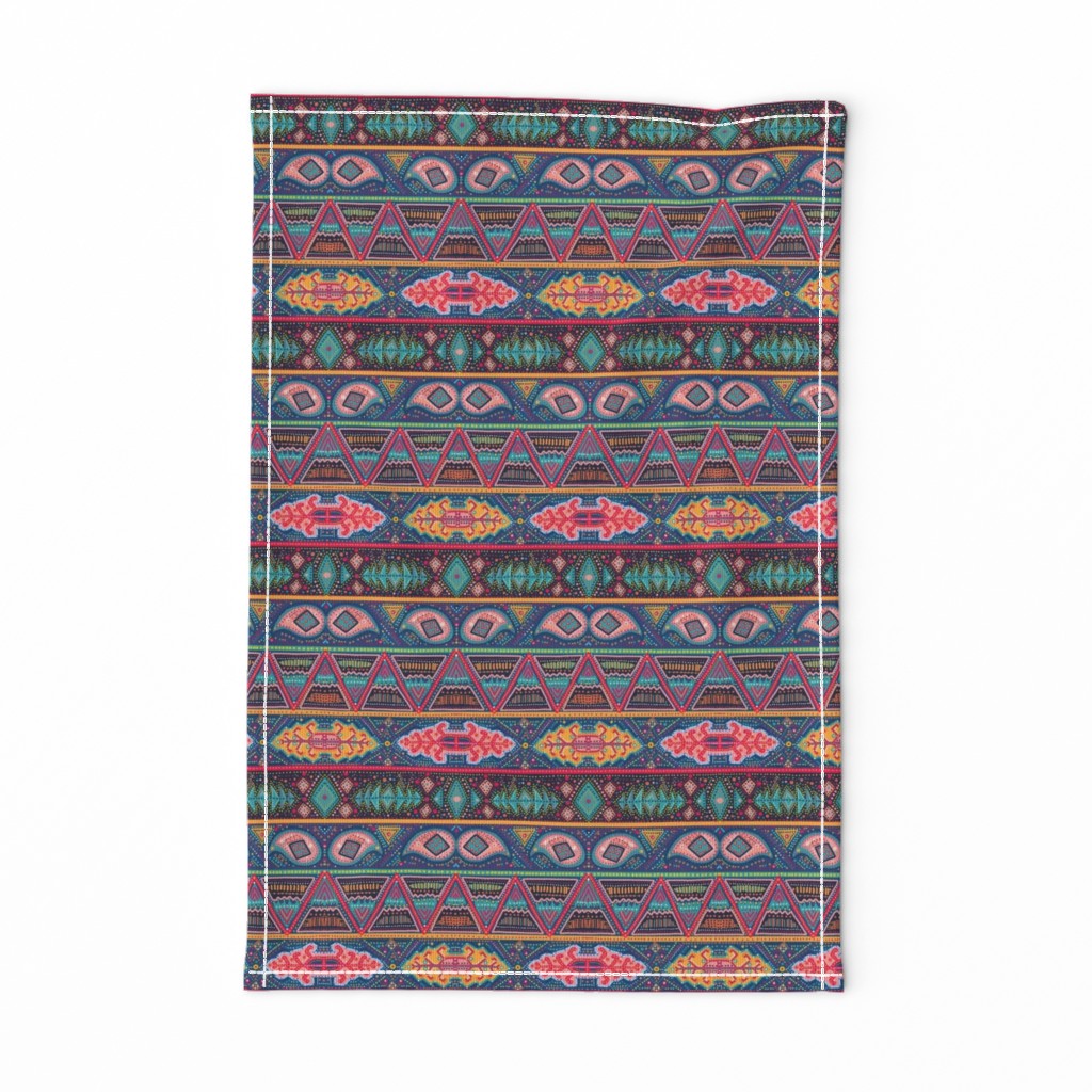 kilim inspired ribbon stripe