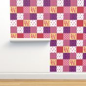 Cheater Quilt Labrador Pink Dogs