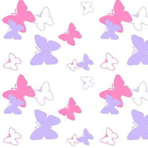 Butterfly Hot Pink Purple Lavender 