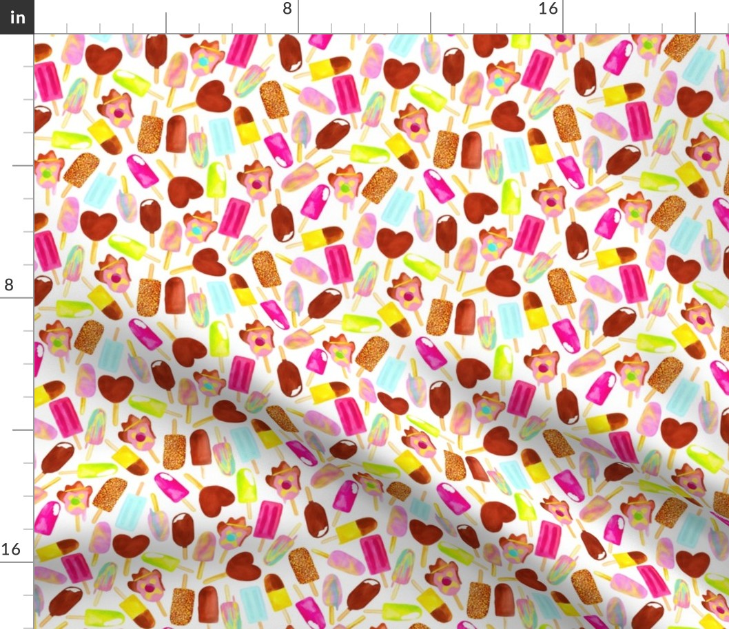 Aussie Ice Creams Scatter | Small | Fabric | Spoonflower
