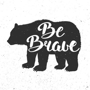 Be Brave Bear Minky Blanket