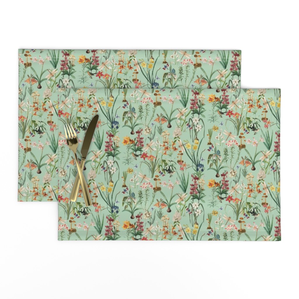 Dragonfly Garden Peppermint Green // Small