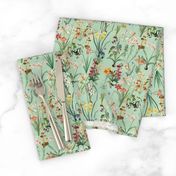 Dragonfly Garden Peppermint Green // Small