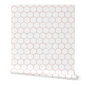 Rose gold hexagon, honeycomb, kitchen, bathroom tiles