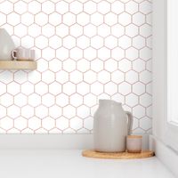 Rose gold hexagon, honeycomb, kitchen, bathroom tiles
