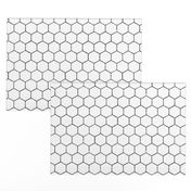 Black silver hexagon, geometric tiles, kitchen splash back, bathroom tiles