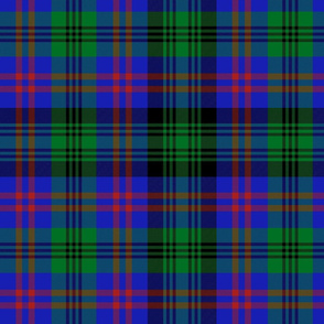 MacLachlan three-band hunting tartan, 12"