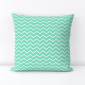 Fairytale-mint chevron/zig-zag 