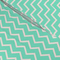 Fairytale-mint chevron/zig-zag 