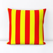 Two Inch Yellow and Red Vertical Stripes