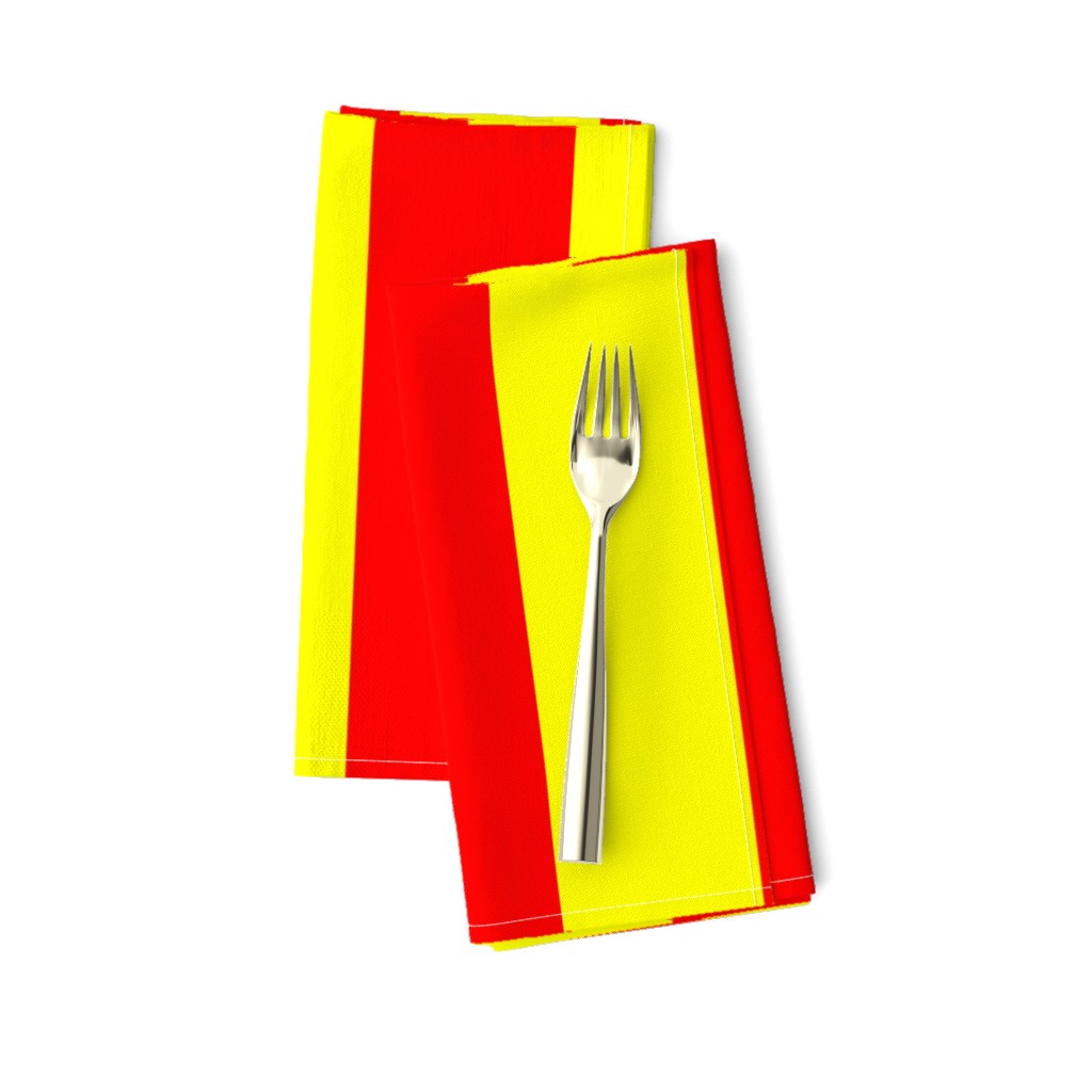 Three Inch Yellow and Red Vertical Stripes