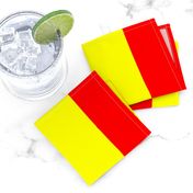 Three Inch Yellow and Red Vertical Stripes