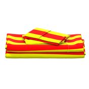 Three Inch Yellow and Red Vertical Stripes