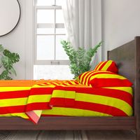 Three Inch Yellow and Red Vertical Stripes