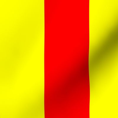 Three Inch Yellow and Red Vertical Stripes