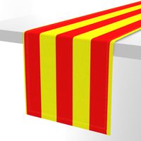 Three Inch Yellow and Red Vertical Stripes