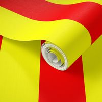 Three Inch Yellow and Red Vertical Stripes