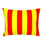 Three Inch Yellow and Red Vertical Stripes