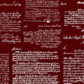 Letters of George Washington // Burgundy