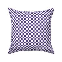 Half Inch Ultra Violet Purple and White Checkerboard Squares