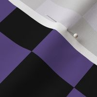 Two Inch Ultra Violet Purple and Black Checkerboard Squares