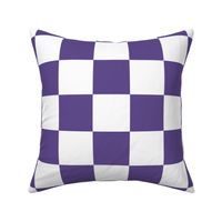 Three Inch Ultra Violet Purple and White Checkerboard Squares