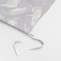 origami animal ditsy purple